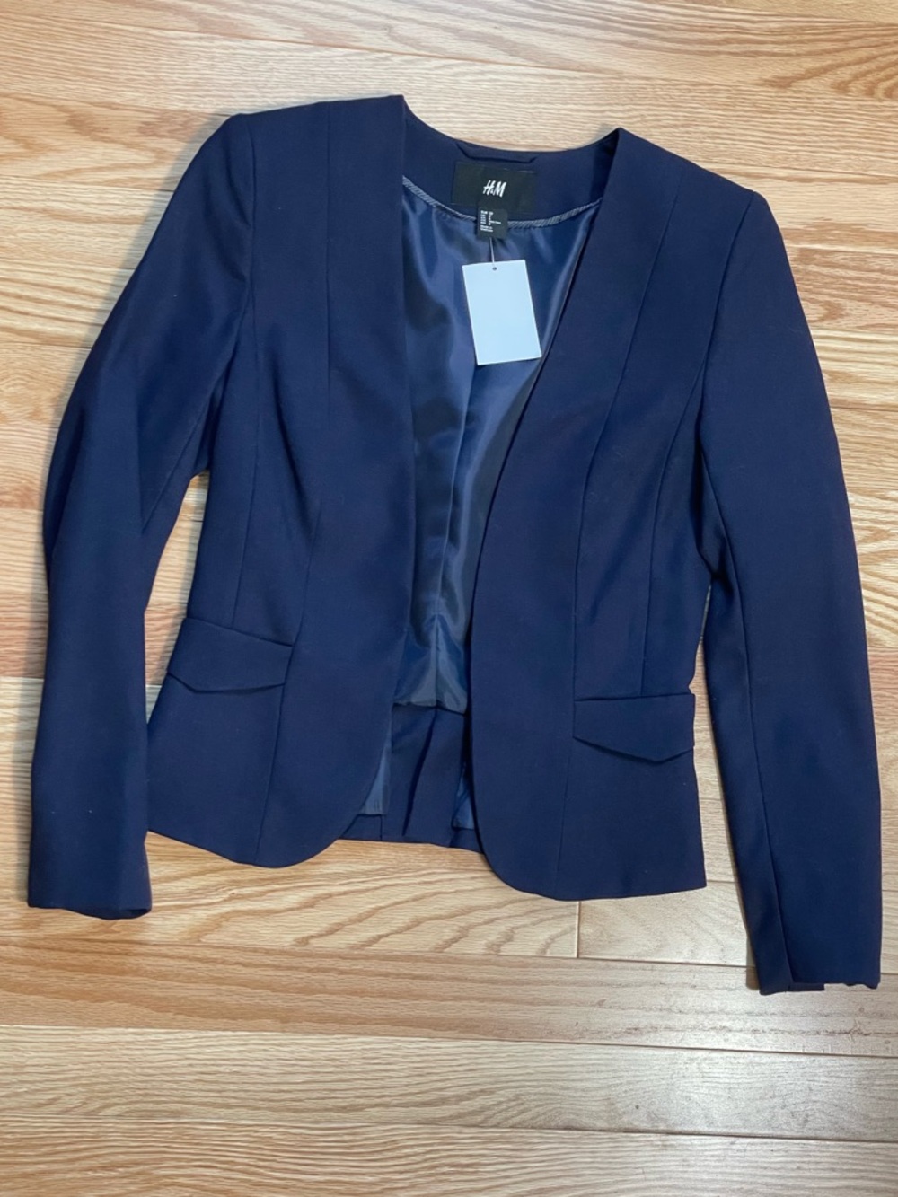 H&M Navy Blue Women's Blazer Jacket